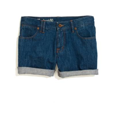 Denim Midi Shorts in Bluestone Wash