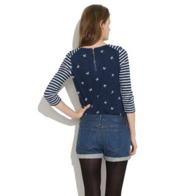 Denim Midi Shorts in Bluestone Wash
