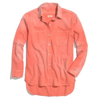 Perfect Chambray Ex-Boyfriend Shirt in Sunset