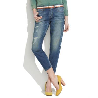 Rivet & Thread Cropped Jeans in Lagoon Wash