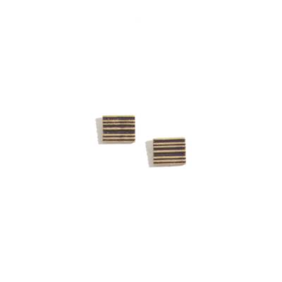 Engraved Stripe Studs