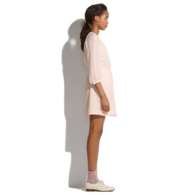 Silk Peasant Dress In Clipdot