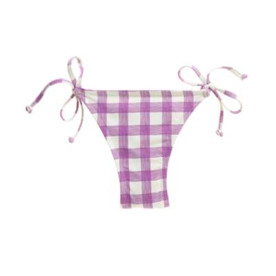 Sketchplaid String Bikini Bottom