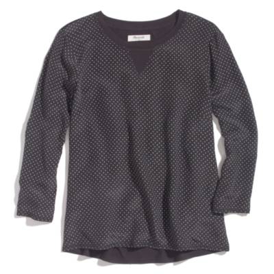 Silk-Front Tee in Hearts