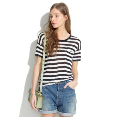 Slideshow Tee in Stripe
