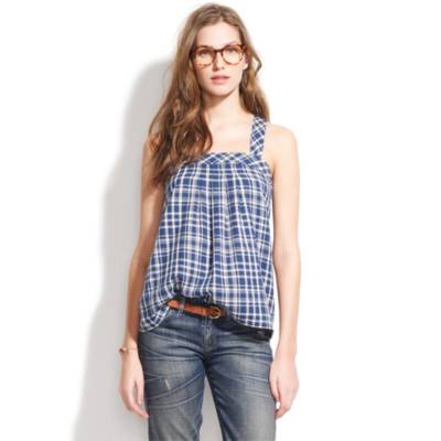 Plaid Bookmark Tank