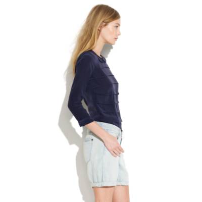Denim Slouch Shorts in Saddle Rider Wash