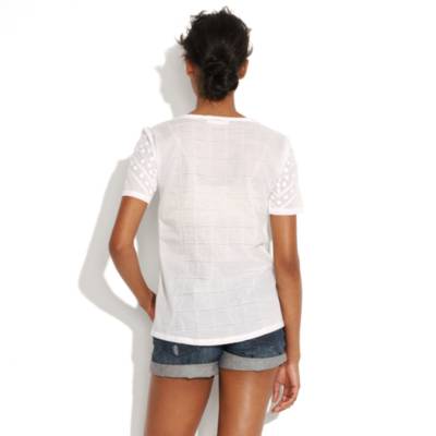Embroidered Dot Top