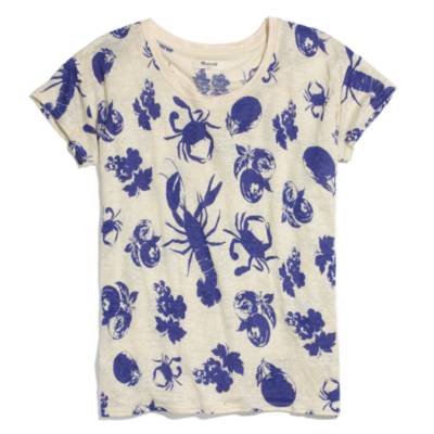 Linen Tropical Love Tee