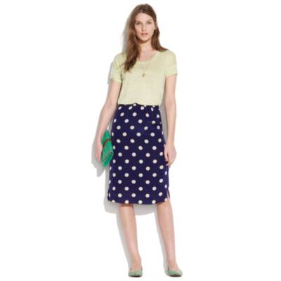 Silk Dotty Passenger Skirt
