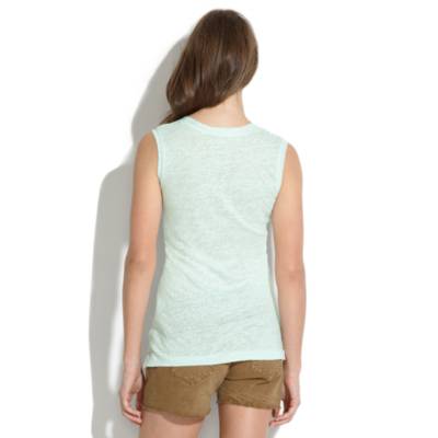 Linen Sleeveless Tee