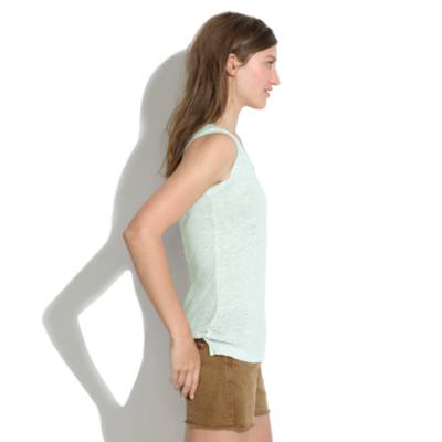 Linen Sleeveless Tee