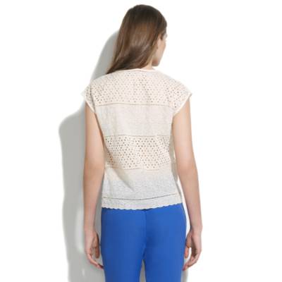 Eyelet Cropped Top