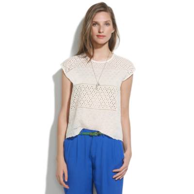 Eyelet Cropped Top