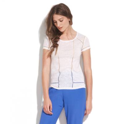 Eyelet Detail Tee