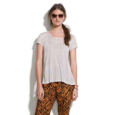 Striped Backdrape Tee