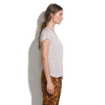 Striped Backdrape Tee