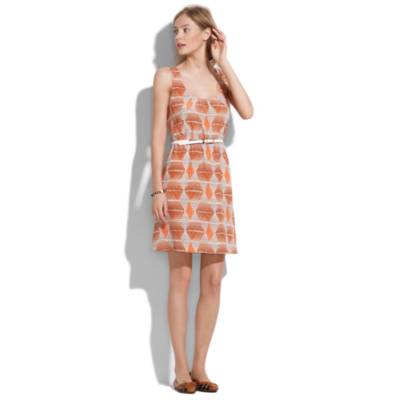 Silk Shapesketch Twist-Back Tankdress