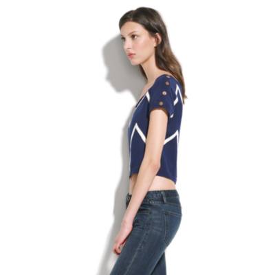 Gar-De&reg; Cropped Zigzag Sweater