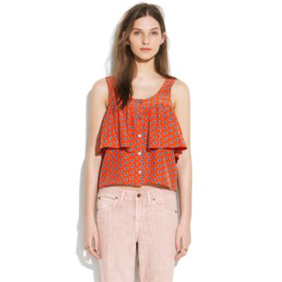 Sunner&reg; Sharewood-Print Tiered Tank