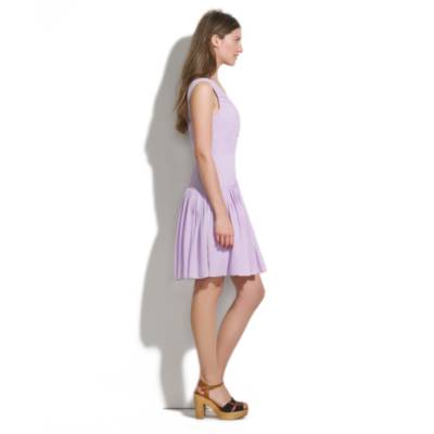 Silk Pastelview Pleated Dress