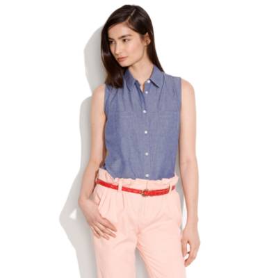 Chimala&reg; Chambray Sleeveless Shirt