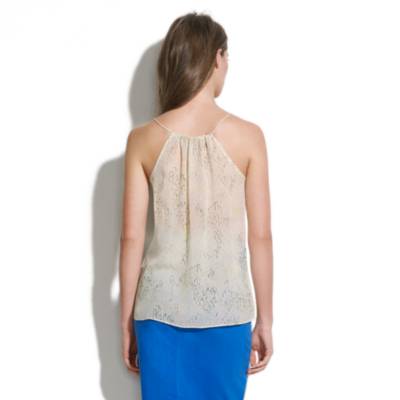 Silk Sketchprint Neon Cami