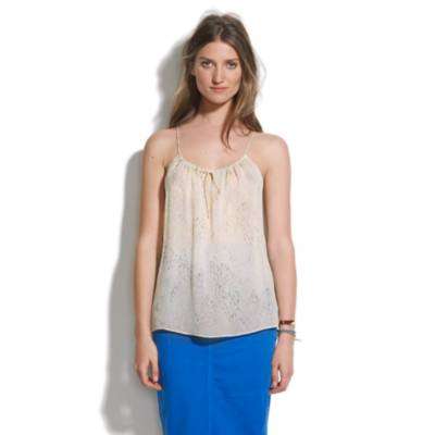 Silk Sketchprint Neon Cami