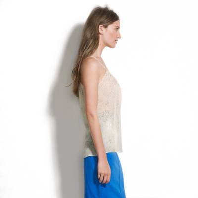 Silk Sketchprint Neon Cami