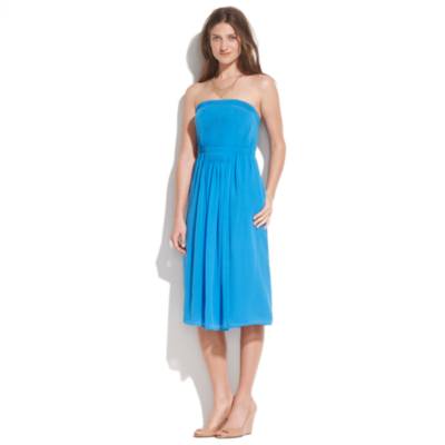 Silk Strapless Dress