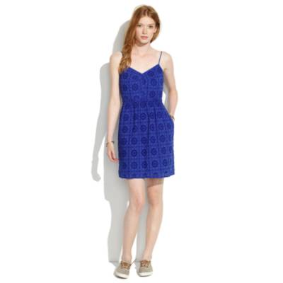 Cami Dress in Eyelet Sunflower