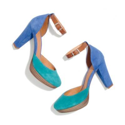 The Two-Tone Platform in Suede