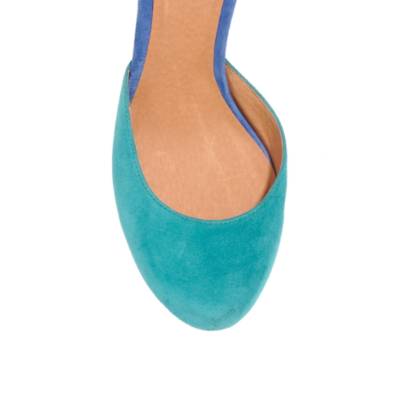 The Two-Tone Platform in Suede