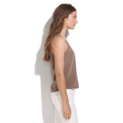 Smocked Silk Tank