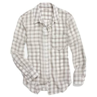 Silk Gingham Boyshirt