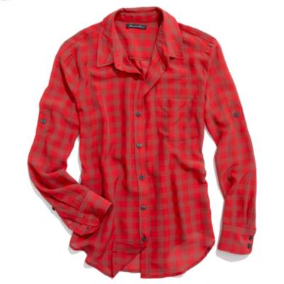 Silk Gingham Boyshirt