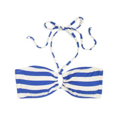 Bandeau Bikini Top in Beachstripe