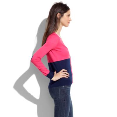 Colorblock Heartnote Cardigan