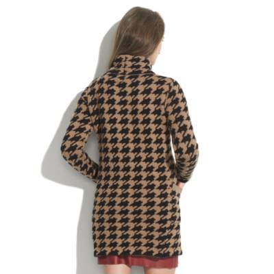 Houndstooth Sweater-coat