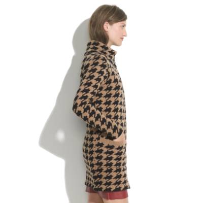 Houndstooth Sweater-coat