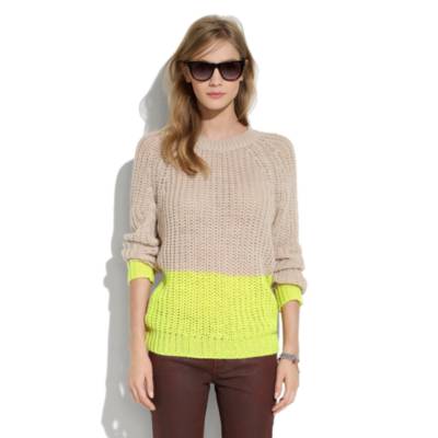 Colorblock Bookmark Sweater