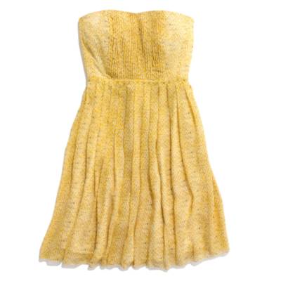 Silk Sunshadow Strapless Dress