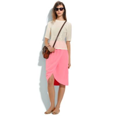 Silk Cutaway Skirt