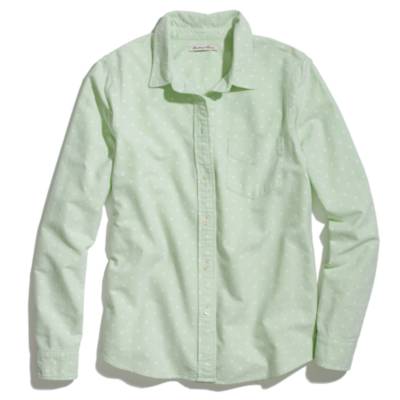 Shrunken Dotted Boyshirt