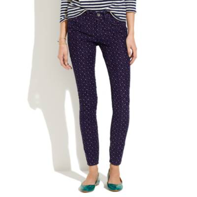 Skinny Skinny Ankle Printed Cords