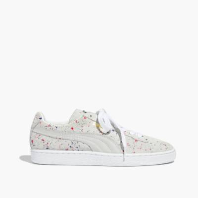 puma suede classic paint splatter